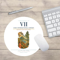 Thumbnail for Vinh International Airport (VII) design on white round mouse pad