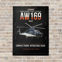 Thumbnail for Leonardo AW169 vertical canvas print - no frame - black background