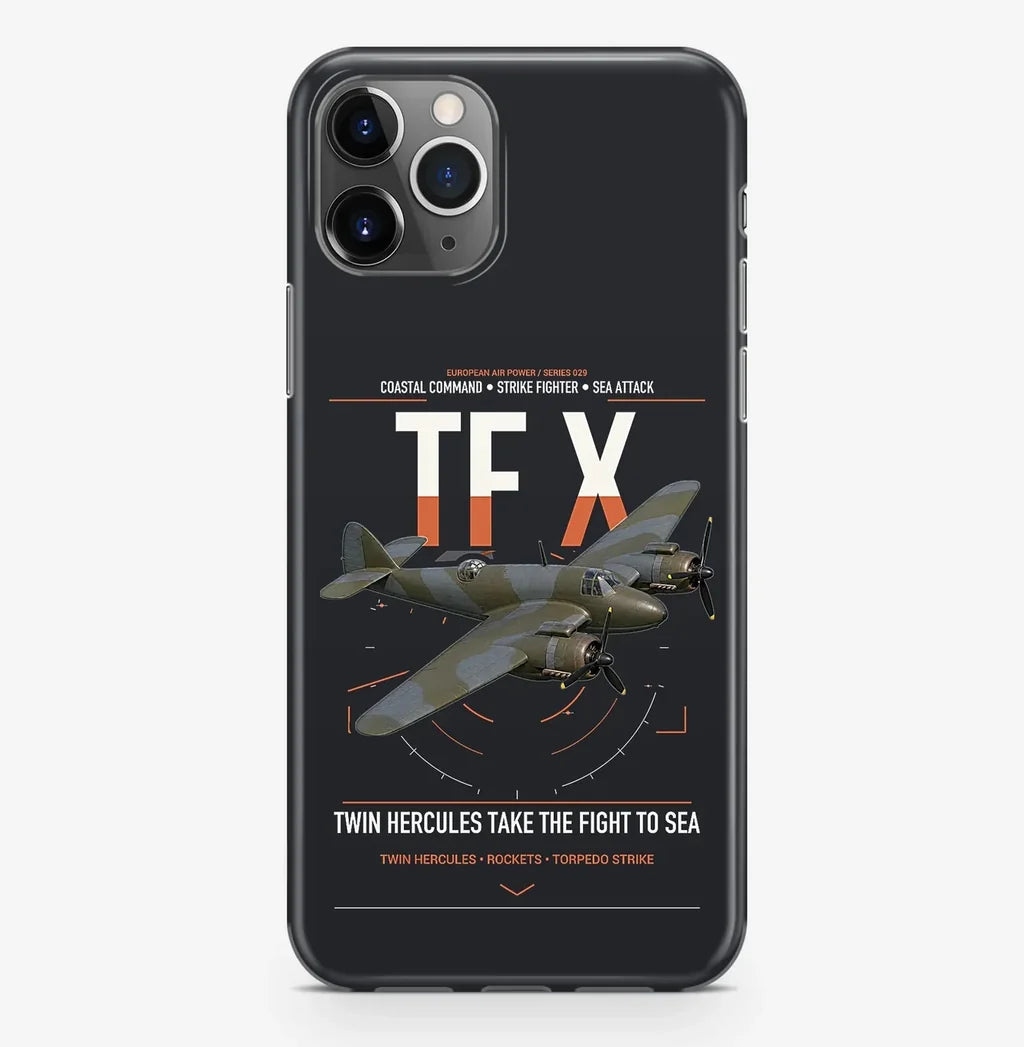 Bristol Beaufighter TF X design on black magsafe iphone case, for iPhone Pro Max