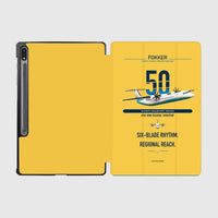 Thumbnail for Fokker 50 design on yellow samsung tablet tablet case