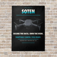 Thumbnail for ACSL SOTEN vertical canvas print - no frame - black background