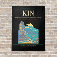 Thumbnail for Norman Manley International Airport KIN — Kingston vertical canvas print - no frame - black background