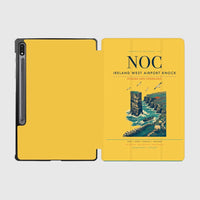 Thumbnail for Ireland West Airport Knock (NOC) design on yellow samsung tablet tablet case