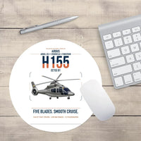 Thumbnail for Airbus H155 EC155 B1 design on white round mouse pad