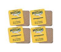 Thumbnail for Cessna Citation Mustang design on yellow 4 pieces set coaster