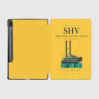 Thumbnail for Shreveport Regional Airport (SHV) design on yellow samsung tablet tablet case