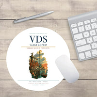 Thumbnail for Vadsø Airport (VDS) design on white round mouse pad