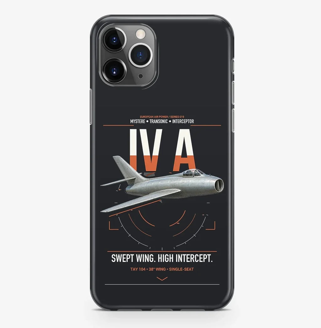 Dassault Mystère IV A design on black magsafe iphone case, for iPhone Pro Max