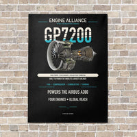 Thumbnail for GP7200 vertical canvas print - no frame - black background
