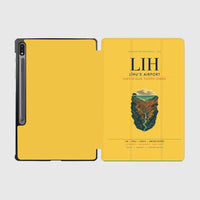 Thumbnail for Līhuʻe Airport (LIH) design on yellow samsung tablet tablet case