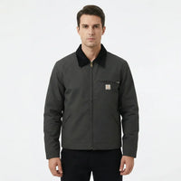 Thumbnail for Thick Style Workwear Canvas Jacket - view 3
