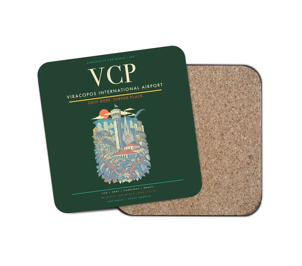 Viracopos International Airport VCP Coaster 1-Piece - Dark Green