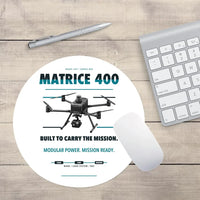 Thumbnail for DJI Matrice 400 design on white round mouse pad
