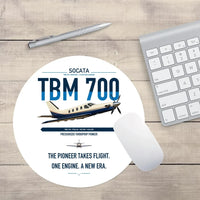 Thumbnail for Socata TBM 700 design on white round mouse pad