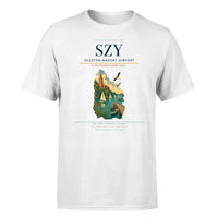Thumbnail for Olsztyn-Mazury Airport (SZY) T-Shirt single-side front print in White | olsztyn-mazury-airport-szy-double-side-t-shirt