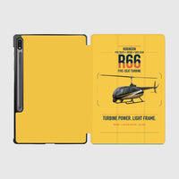 Thumbnail for Robinson R66 design on yellow samsung tablet tablet case
