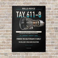 Thumbnail for TAY 611-8 vertical canvas print - no frame - black background