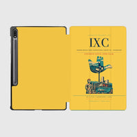 Thumbnail for Shaheed Bhagat Singh International Airport (IXC) design on yellow samsung tablet tablet case