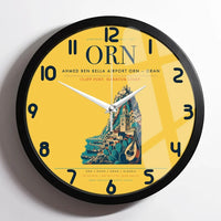 Thumbnail for Ahmed Ben Bella Airport (ORN) design on yellow framed wall clock