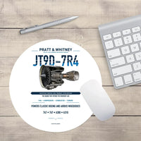 Thumbnail for JT9D-7R4 design on white round mouse pad