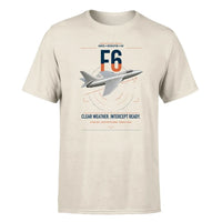Thumbnail for Hawker Hunter F6 design on beige t-shirt, single-side print