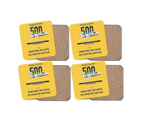 Thumbnail for Cessna Citation 500 - Citation I design on yellow 4 pieces set coaster