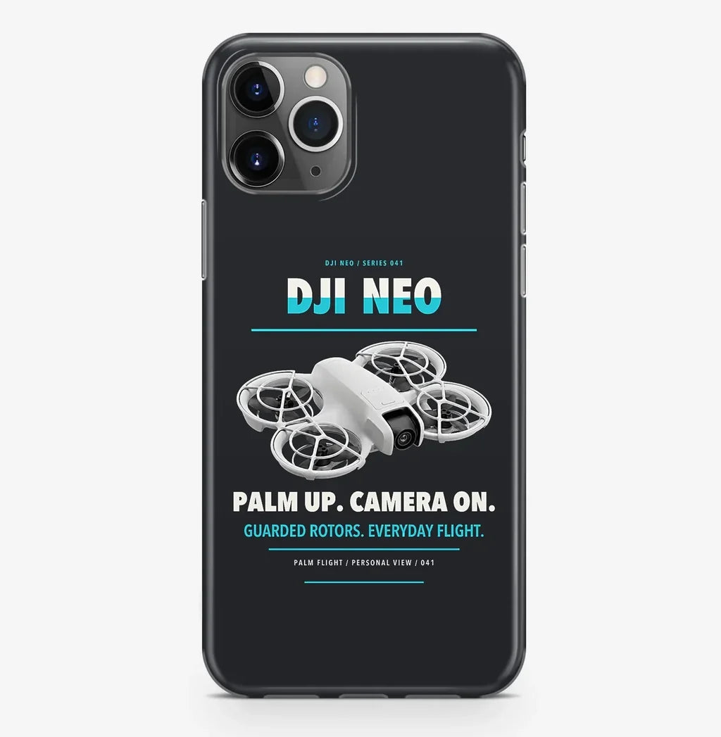 DJI Neo Case ProMax design on black iphone case promax
