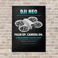 Thumbnail for DJI Neo vertical canvas print - no frame - black background
