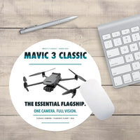 Thumbnail for DJI Mavic 3 Classic design on white round mouse pad