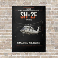 Thumbnail for Kaman SH-2F Seasprite vertical canvas print - no frame - black background