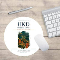 Thumbnail for Hakodate Airport (HKD) design on white round mouse pad