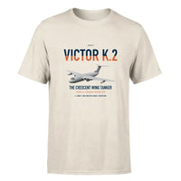 Thumbnail for Handley Page Victor K.2 design on beige double-side t-shirt, single-side print