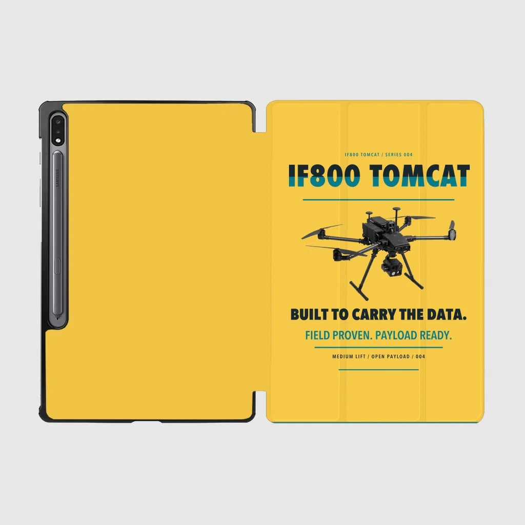 Inspired Flight IF800 Tomcat design on yellow samsung tablet tablet case