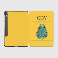 Thumbnail for Merle K. (Mudhole) Smith Airport (CDV) design on yellow samsung tablet tablet case