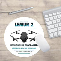 Thumbnail for BRINC LEMUR 2 design on white round mouse pad