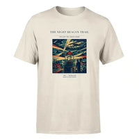 Thumbnail for VINTAGE G4016 - The Night Beacon Trail - Premium T-Shirt design on beige premium t shirt