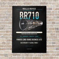 Thumbnail for BR710 vertical canvas print - no frame - black background