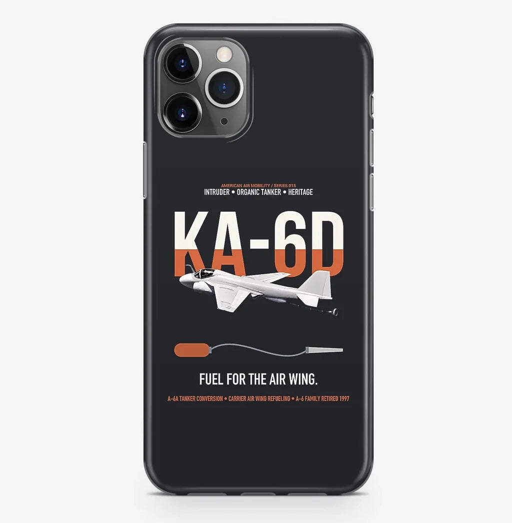 KA-6D Intruder design on black magsafe iphone case, for iPhone Pro Max
