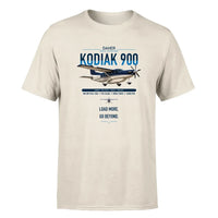 Thumbnail for Daher Kodiak 900 design on beige t-shirt, single-side print