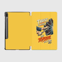 Thumbnail for Trust Is Built One Torque At A Time design on yellow samsung tablet tablet case