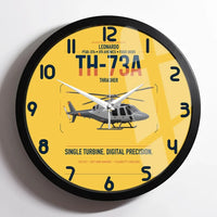 Thumbnail for Leonardo TH-73A Thrasher design on yellow framed wall clock