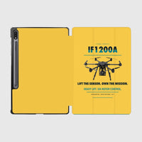 Thumbnail for Inspired Flight IF1200A design on yellow samsung tablet tablet case