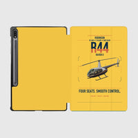 Thumbnail for Robinson R44 Raven II design on yellow samsung tablet tablet case