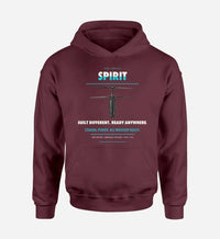 Thumbnail for Ascent AeroSystems Spirit design on dark red hoodie single side
