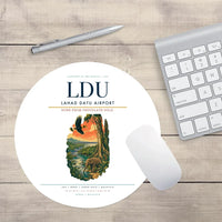 Thumbnail for Lahad Datu Airport (LDU) design on white round mouse pad