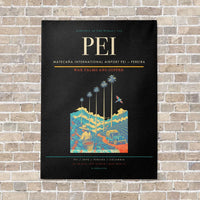 Thumbnail for Matecaña International Airport PEI — Pereira vertical canvas print - no frame - black background