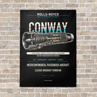 Thumbnail for CONWAY vertical canvas print - no frame - black background