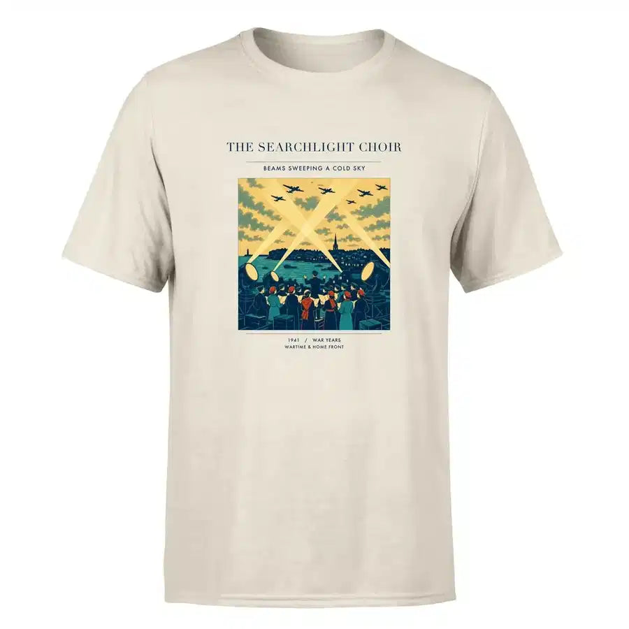 VINTAGE G4504 - The Searchlight Choir - Premium T-Shirt design on beige premium t shirt