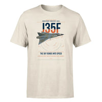 Thumbnail for Saab J 35F Draken design on beige t-shirt, single-side print