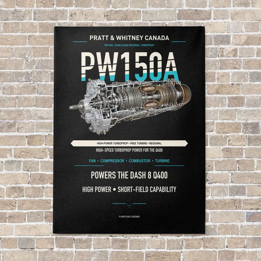 PW150A vertical canvas print - no frame - black background